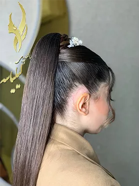 شینیون مو دخترانه باز